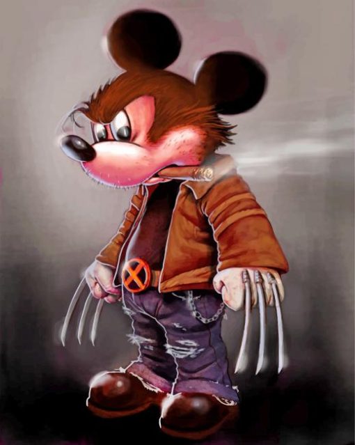 Mickey Wolverine Paint by numbers