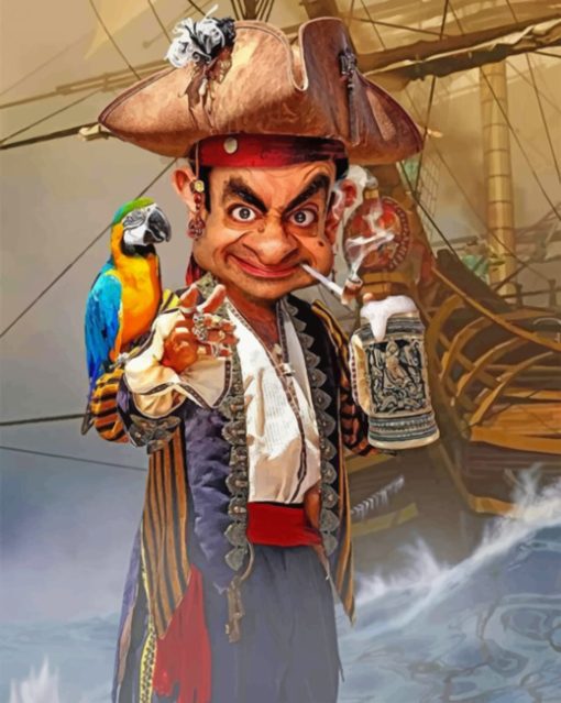 mr-bean-pirate-paint-by-numbers