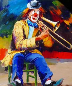 musician-clown-paint-by-numbers