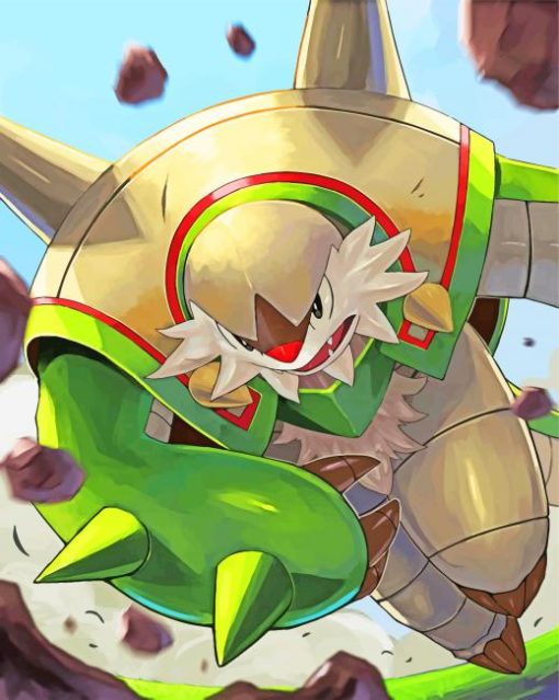 Chesnaught Pokemon paint by numbers