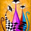 Abstract Cats Art Paint by numbers