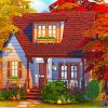 Autumn House Paint by numbers