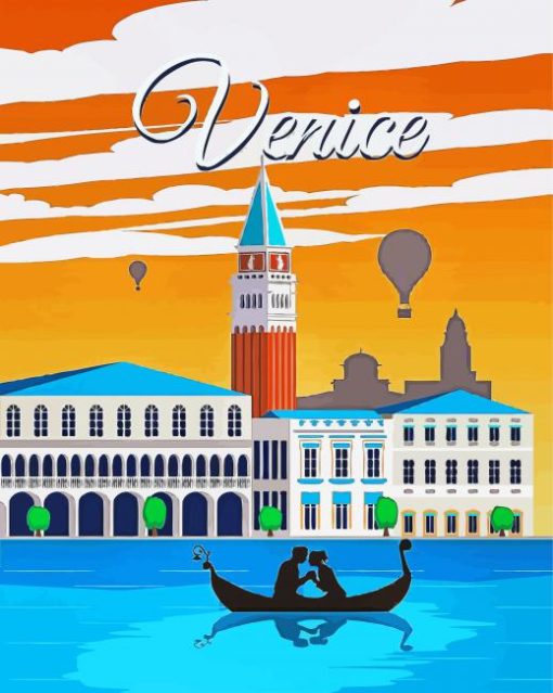 Couple In Venice Paint by numbers