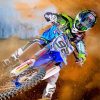 Dirt Bike Driver paint by number