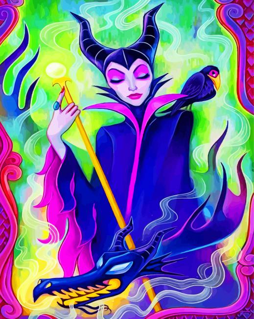 Disney Maleficent - Paint By Number - Paint by Numbers for Sale