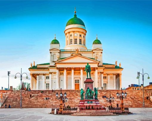 Helsinki-Cathedral-finland-paint-by-numbers