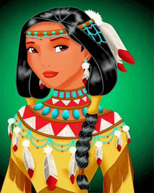 Princess Pocahontas Paint by numbers