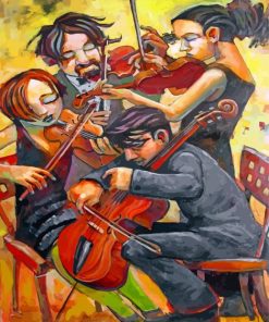 Violin Players Paint by numbers
