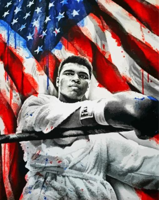 aesthetic-Muhammad-ali-paint-by-number