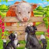 dogs-and-cow-paint-by-numbers