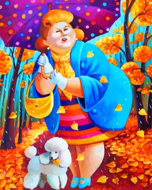 fat-lady-and-her-puppy-paint-by-number