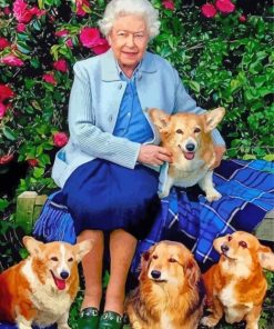 queen-elizabeth-and-corgis-paint-by-number