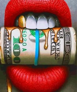 Red Lips And Money paint by numbers