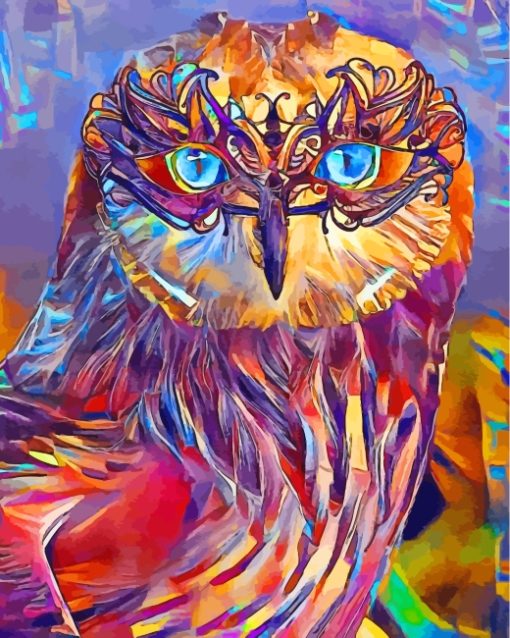 Abstract Owl Bird Paint by numbers