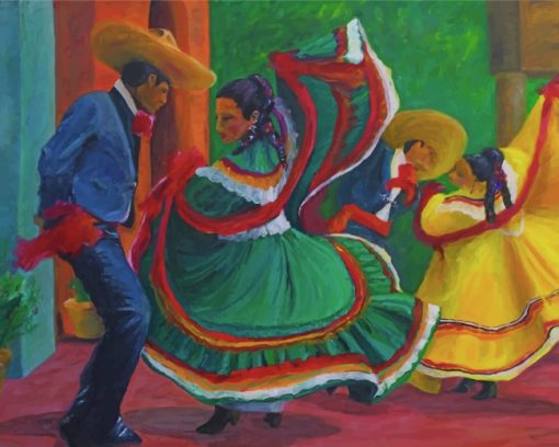 Baile Folklorico Paint by numbers