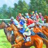Horses Race Paint by numbers