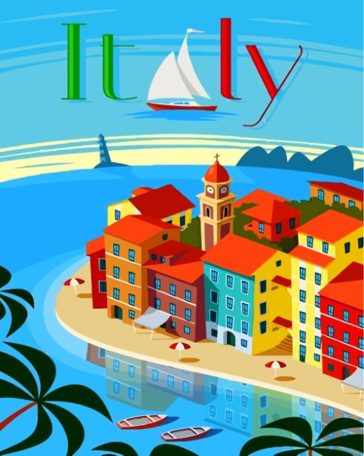 Italy Poster Paint by numbers