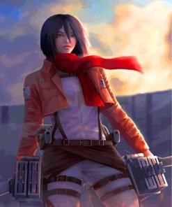 Mikasa Ackerman Paint by numbers