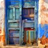 Old Blue Door Paint by numbers