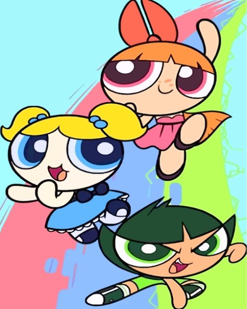 Powerpuff Girls Paint by numbers