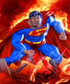 Superman Hero Paint by numbers