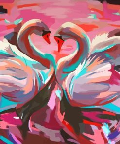 Swans Birds Art Paint by numbers