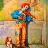 Violinist Clown Paint By Numbers