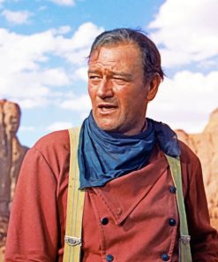 colored-john-wayne-paint-by-number