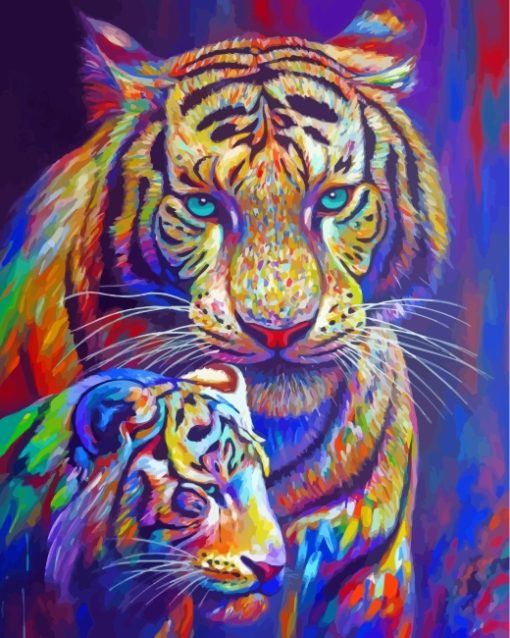 colorful-tigers-paint-by-numbers