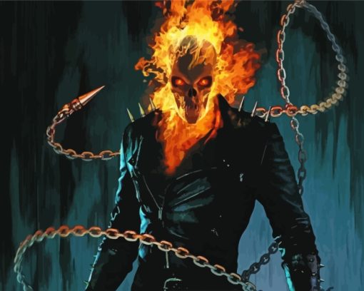 dangerous-ghost-rider-paint-by-numbers