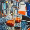 Espresso Coffee Machine Paint by numbers