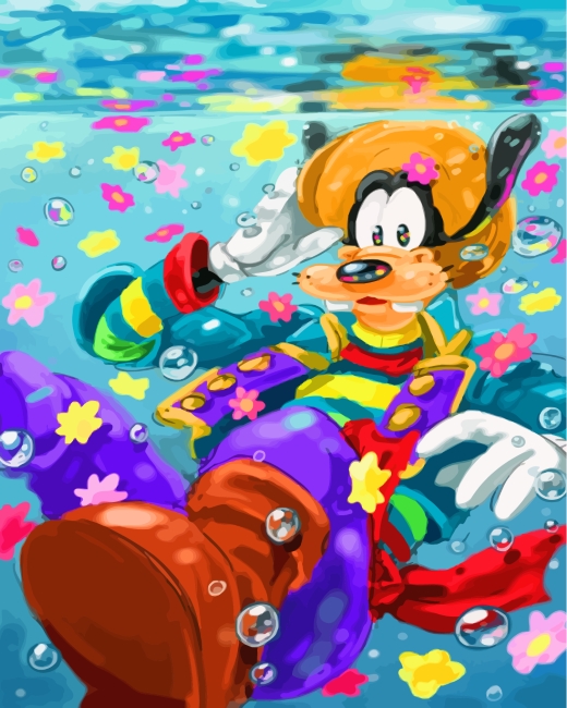 Goofy Disney - Paint By Number - Paint by Numbers for Sale