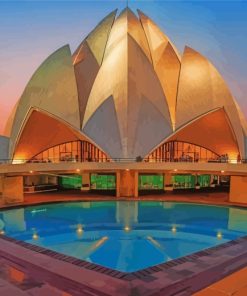 lotus-temple-paint-by-numbers