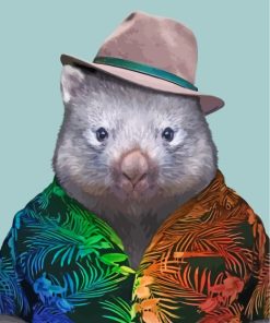 stylish-wombat-paint-by-numbers