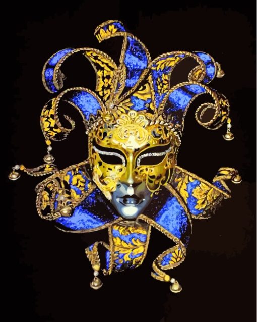 Venetian Carnival Mask Paint by numbers