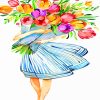 woman-holding-flowers-paint-by-numbers