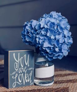 Beautiful-Hydrangea-Blue-Flower-paint-by-number