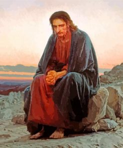 Christ-in-the-Desert-ivan-kramskoi-paint-by-number