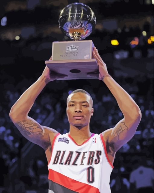 Damian-Lillard-from-blazers-paint-by-numbers