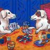 Gambling Dogs Art Paint by numbers