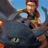Hiccup On Dragon Paint by numbers