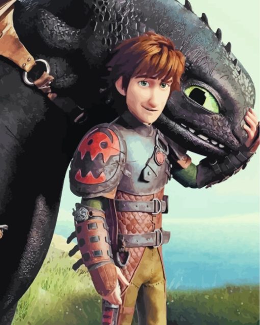 How To Train Your Dragon Paint by numbers