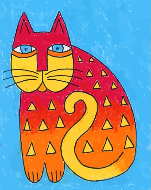 Laurel Burch Cat Art Paint by numbers
