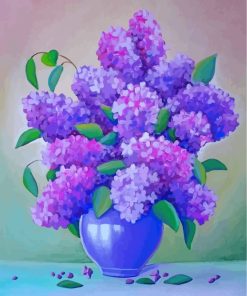 Lilac Vase Still Life Paint by numbers