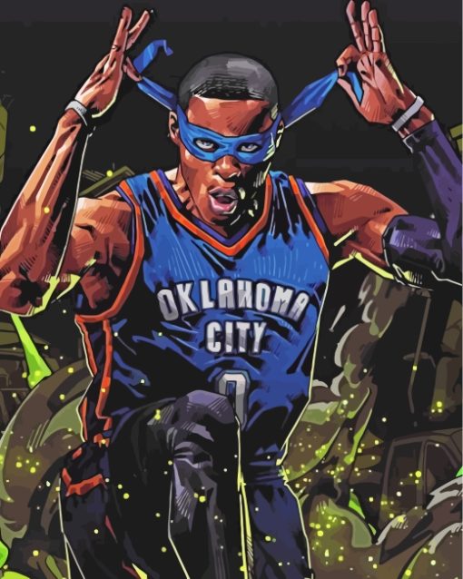 Player Russell Westbrook Paint by numbers