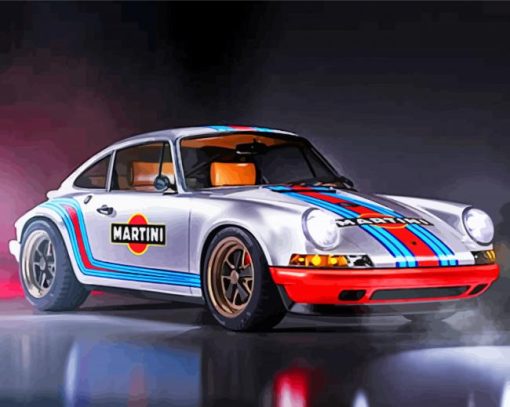 Porsche Car Racing Paint by numbers