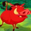 Pumbaa Lion King Paint by numbers