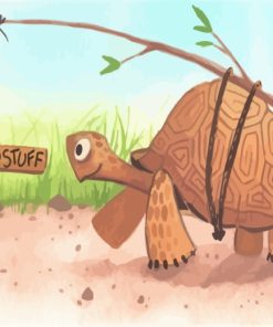 Tortoise-paint-by-numbers