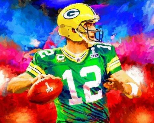 abstract-green-bay-packers-paint-by-numbers