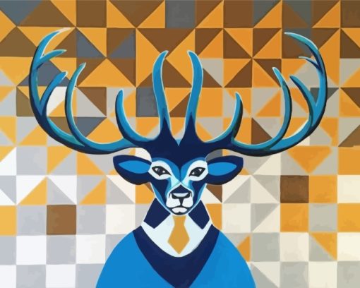 abstract-mr-deer-paint-by-numbers